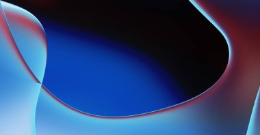 Soyut arkaplan. Değişken renk değişim dalgaları, dinamik hareketlerle. Işık dalgalarının neon renkli soyut tasarımı. Duvar kağıdı, afiş, arkaplan, kart, kitap illüstrasyonu, web sitesi.