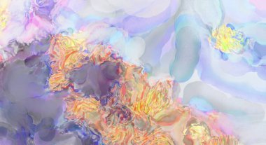 Taranmış Boyalı Soyut Arkaplan. Fırça darbesi ile boyanmış. Boya darbeleri. 2B Görüntü.