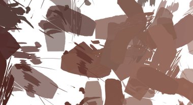 Renkli fırça darbelerinin 2B çizimi. Dekoratif doku resmi. Canlı boya desenli arka plan. Kaotik fırça darbeleri resim.