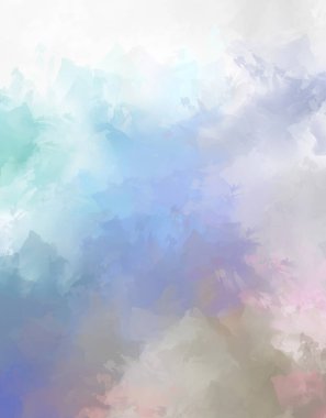 Yaratıcı soyut resim. Artistik fırça darbeleriyle donatılmış. Renkli ve canlı bir illüstrasyon. boyalı sanat.