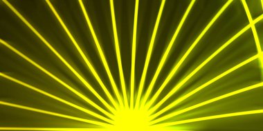 Işık dalgalarının neon renkli soyut tasarımı. Dijital arka plan ve neon ışığı parlama efekti. Parlak ışınlar duvar kağıdı.