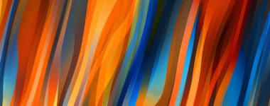 Soyut arkaplan. Renkli dalgalı tasarım duvar kağıdı. yaratıcı grafik 2D çizim. Dinamik şekilli modaya uygun sıvı örtüsü.