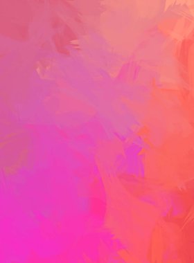 Renkli fırça darbelerinin 2D çizimi. Dekoratif desenli resim. canlı boya desenli arkaplan.