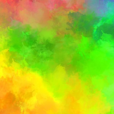 Yaratıcı soyut resim. Artistik fırça darbeleriyle donatılmış. Renkli ve canlı bir illüstrasyon. boyalı sanat.