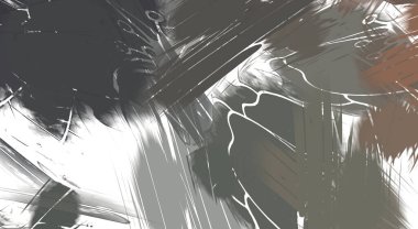 Renkli fırça darbelerinin soyut arkaplanı. fırçalanmış canlı duvar kağıdı. resmedilmiş sanat eseri. Eşsiz ve yaratıcı illüstrasyon.