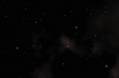 Galaksi uzayındaki yıldız alanı renkli nebula ile. Uzayın derinliklerinin bilim kurgu geçmişi. Ruhsal duvar kağıdı.