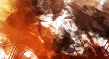 Sanatsal soyut arkaplan. Doku boyalı duvar kağıdı. Boya darbeleriyle yaratıcı bir illüstrasyon. Fırça desenli resim.