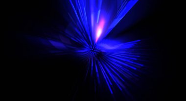 Fütürist mercek patlaması. Parlayan parçacıkları ve çizgileri olan ışık patlaması yıldızı. Güzel soyut ışın arkaplanı.