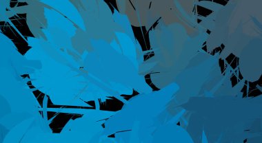 Canlı fırça darbeleriyle boyanmış. Renkli desenli resim. Fırçalanmış duvar kağıdını boya.