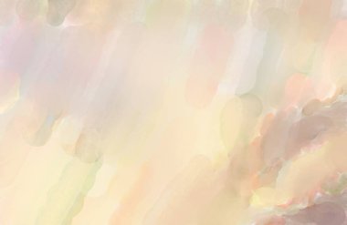 Pastel renklerde suluboya resim. Poster, duvar sanatı, afiş, kart, kitap kapağı ya da ambalaj için rahatlatıcı kompozisyonun yumuşak renkli çizimi. Modern fırça darbeleri resim.