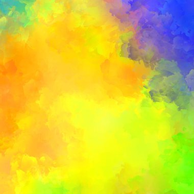 Yaratıcı soyut resim. Artistik fırça darbeleriyle donatılmış. Renkli ve canlı bir illüstrasyon. boyalı sanat.