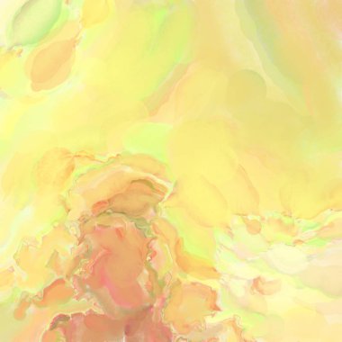 Çağdaş sanat. El işçiliğinin renkli dokusu. Modern resim. Yüzeyde suluboya vuruşlar. Sanatsal arkaplan resmi. Tablo üzerinde soyut resim. Fırça darbeleri. 