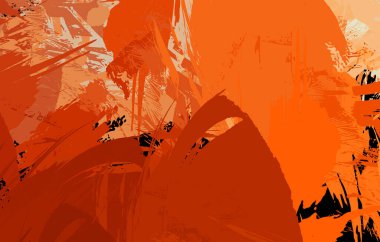 Sanatsal soyut arkaplan. Doku boyalı duvar kağıdı. Boya darbeleriyle yaratıcı bir illüstrasyon. Fırça desenli resim.