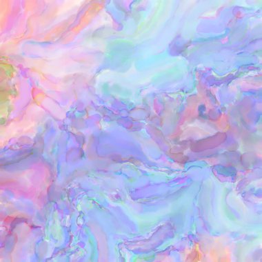 Pastel renklerde suluboya resim. Poster, duvar sanatı, afiş, kart, kitap kapağı ya da ambalaj için rahatlatıcı kompozisyonun yumuşak renkli çizimi. Modern fırça darbeleri resim.