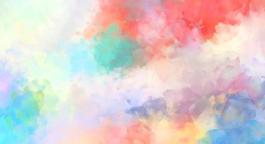 Yaratıcı soyut resim. Artistik fırça darbeleriyle donatılmış. Renkli ve canlı bir illüstrasyon. boyalı sanat.