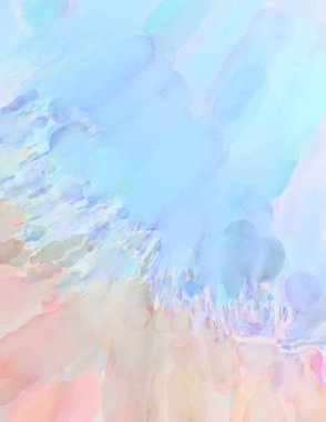 Taranmış Boyalı Soyut Arkaplan. Fırça darbesi ile boyanmış. Boya darbeleri. 2B Görüntü.