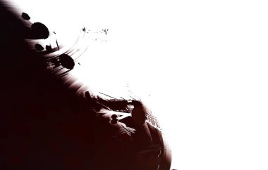 Duvar sanatı Eşsiz ve yaratıcı illüstrasyon. Fırça darbesi ile boyanmış. Renkli fırça darbelerinin soyut arkaplanı. Fırçalanmış canlı duvar kâğıdı. Boyalı sanatsal yaratım.