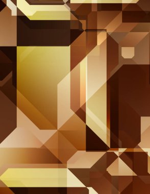 Renkli ve canlı geometrik şekiller katmanları var. Bir teknoloji planının dijital illüstrasyonu. Gelecekçi tasarım şablonu.