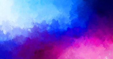 Renkli fırça darbelerinin 2D çizimi. Dekoratif desenli resim. canlı boya desenli arkaplan.