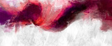 Soyut arkaplanda pürüzlü fırça darbeleri. Fırça boyası. Renkli boya darbeleri. Eşsiz duvar sanatı. Tuvaldeki modern sanat. Renkli çağdaş sanat eserleri. 