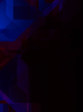 Renkli ve canlı geometrik şekiller katmanları var. Bir teknoloji planının dijital illüstrasyonu. Gelecekçi tasarım şablonu.