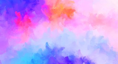 Sanatsal soyut arkaplan. Doku boyalı duvar kağıdı. Boya darbeleriyle yaratıcı bir illüstrasyon. Fırça desenli resim.