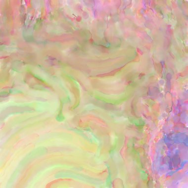 Soyut doku. Yüzeyde etkileyici el yapımı suluboya. Suluboya fırça darbeleri. Modern sanat. Çok renkli arkaplan. Çağdaş duvar sanatı. Renkli bir fon. 2d illüstrasyon.