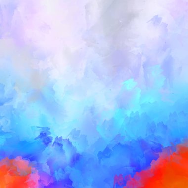 Boya darbeleri. 2D İllüstrasyon. Taranmış Boyalı Soyut Arkaplan. Fırça darbesi ile boyanmış. Modern sanat.