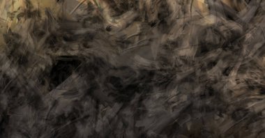 Modern sanat. Taranmış Boyalı Soyut Arkaplan. Fırça darbesi ile boyanmış. Boya darbeleri. 2B Görüntü