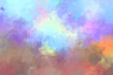 Renkli fırça darbelerinin soyut arkaplanı. fırçalanmış canlı duvar kağıdı. resmedilmiş sanat eseri. Eşsiz ve yaratıcı illüstrasyon.