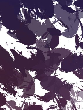 Renkli fırça darbelerinin 2B çizimi. Dekoratif doku resmi. Canlı boya desenli arka plan. Kaotik fırça darbeleri resim.