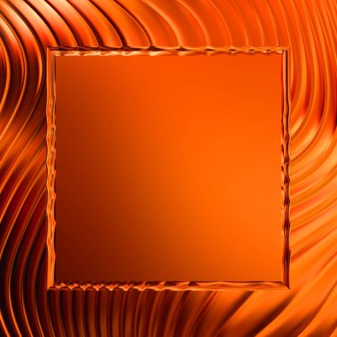 Soyut çerçeveli arkaplan. Renkli, canlı, dalgalı bir duvar kağıdı. Merkezi çerçeveli yaratıcı grafik 2d çizim. Dinamik şekilli modaya uygun sıvı örtüsü.