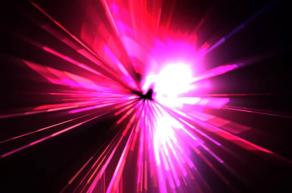 Fütürist Mercek Patlaması Parlayan Parçacıkları Çizgileri Olan Işık Patlaması Yıldızı — Stok fotoğraf