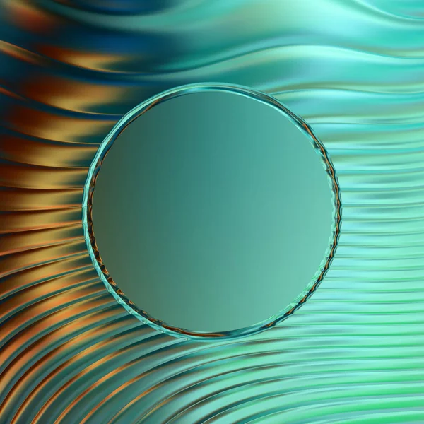 抽象的な枠組みの背景 カラフルな鮮やかな波状のデザインの壁紙 フレームを中心としたグラフィック2Dイラストを制作 動的形状の流れとトレンディな流体カバー — ストック写真