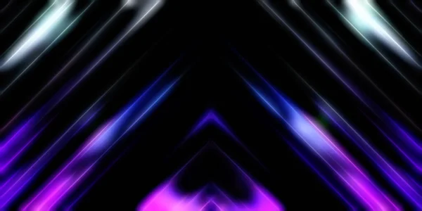 Abstract Shining Geometric Lights Background Fractal Symmetric Graphic Illustration Intersecting — Stock Photo, Image