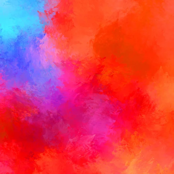 Målad Komposition Med Pulserande Penseldrag Texturerat Färgglatt Måleri Färg Borstad — Stockfoto