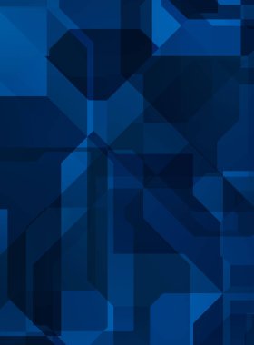 Renkli ve canlı geometrik şekiller katmanları var. Bir teknoloji planının dijital illüstrasyonu. Gelecekçi tasarım şablonu.