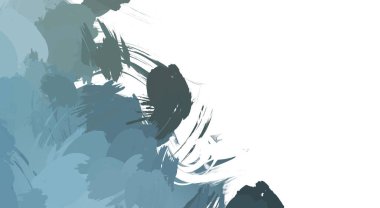 Taranmış Boyalı Soyut Arkaplan. Vahşi kaotik fırça darbeleri. Boya darbeleri. 2D İllüstrasyon. Fırça darbeli resim. 