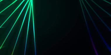 Işık dalgalarının neon renkli soyut tasarımı. Dijital arka plan ve neon ışığı parlama efekti. Parlak ışınlar duvar kağıdı.