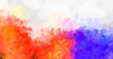 Sanatsal soyut arkaplan. Doku boyalı duvar kağıdı. Boya darbeleriyle yaratıcı bir illüstrasyon. Fırça desenli resim.