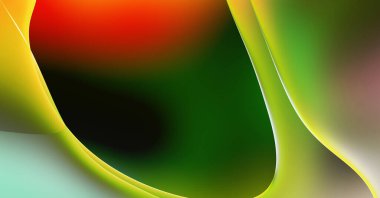 Soyut arkaplan. Değişken renk değişim dalgaları, dinamik hareketlerle. Işık dalgalarının neon renkli soyut tasarımı. Duvar kağıdı, afiş, arkaplan, kart, kitap illüstrasyonu, web sitesi.