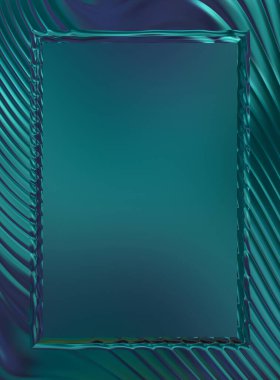 Soyut çerçeveli arkaplan. Renkli, canlı, dalgalı bir duvar kağıdı. Merkezi çerçeveli yaratıcı grafik 2d çizim. Dinamik şekilli modaya uygun sıvı örtüsü.