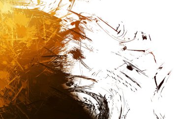 Duvar sanatı Eşsiz ve yaratıcı illüstrasyon. Fırça darbesi ile boyanmış. Renkli fırça darbelerinin soyut arkaplanı. Fırçalanmış canlı duvar kâğıdı. Boyalı sanatsal yaratım.