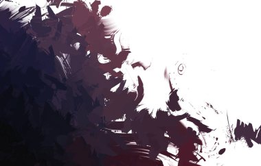 Duvar sanatı Eşsiz ve yaratıcı illüstrasyon. Fırça darbesi ile boyanmış. Renkli fırça darbelerinin soyut arkaplanı. Fırçalanmış canlı duvar kâğıdı. Boyalı sanatsal yaratım.