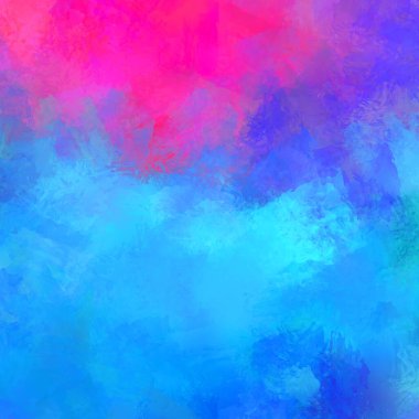 Canlı fırça darbeleriyle boyanmış. Renkli desenli resim. Fırçalanmış duvar kağıdını boya.