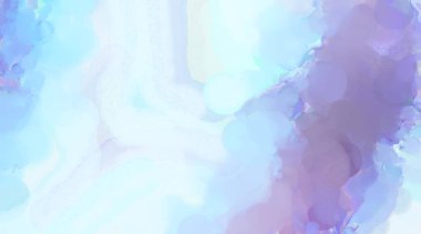 Yumuşak suluboya duvar kağıdı. Hafifçe fırçalanmış renkleri olan sanatsal bir resim. Pastel renkler arkaplana dokunmuş. Soyut duvar sanatı..