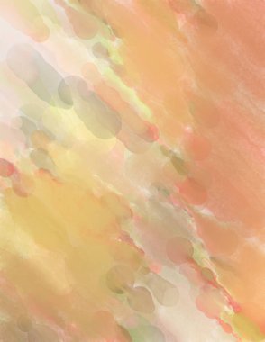 Pastel renklerde suluboya resim. Poster, duvar sanatı, afiş, kart, kitap kapağı ya da ambalaj için rahatlatıcı kompozisyonun yumuşak renkli çizimi. Modern fırça darbeleri resim.