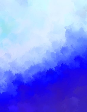 Yaratıcı soyut resim. Artistik fırça darbeleriyle donatılmış. Renkli ve canlı bir illüstrasyon. boyalı sanat.