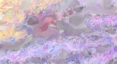 Pastel renklerde suluboya resim. Poster, duvar sanatı, afiş, kart, kitap kapağı ya da ambalaj için rahatlatıcı kompozisyonun yumuşak renkli çizimi. Modern fırça darbeleri resim.