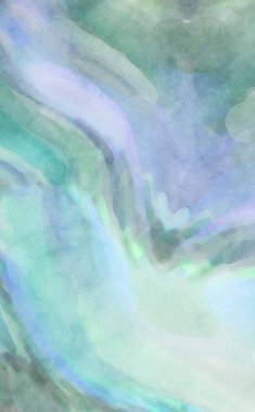 Pastel renklerde suluboya resim. Poster, duvar sanatı, afiş, kart, kitap kapağı ya da ambalaj için rahatlatıcı kompozisyonun yumuşak renkli çizimi. Modern fırça darbeleri resim.